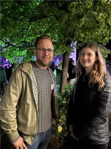 Kai Dommershausen (A-Kandidat) und Johanna Ferber (B-Kandidatin).