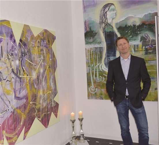 Kai Ladzinski präsentierte seine Werke im „kunstraum remagen mitte“ von Herbert Höcky