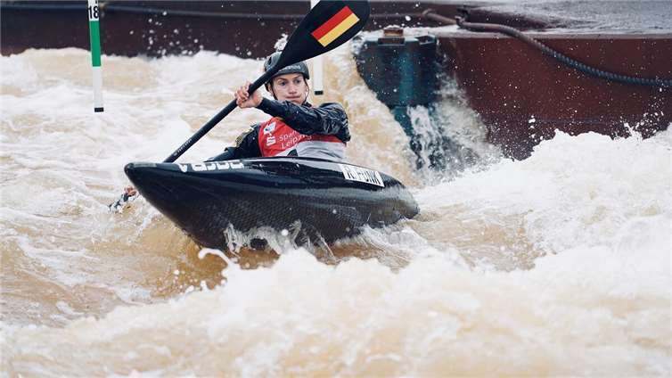 Kajak-Dominanz in Serie – Ricarda Funk siegt bei allen sechs nationalen Qualifikationsläufen im Kajak-Einer der Damen und setzt ein klares Ausrufezeichen für die kommenden Europa- und Weltmeisterschaften. Foto: privat