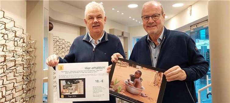 Kalenderpräsentation durch Michael F. Firmenich und Stefan Raetz. Foto: privat