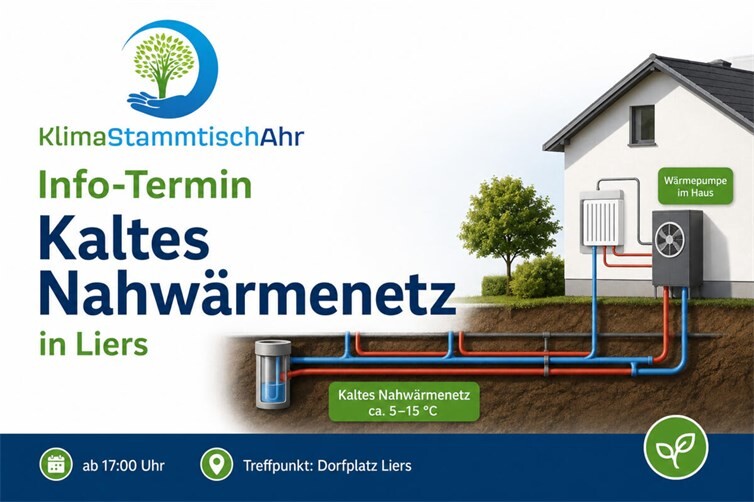 Kalte Nahwärme in Liers - Einladung zu Führung und Information