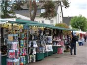 Kalter Winter, warme Füße: Socken bildeten das Kernangebot dieses Markthändlers.