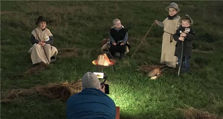 Kamera statt Publikum: die Kinder hatten ihren Spaß. Foto: privat