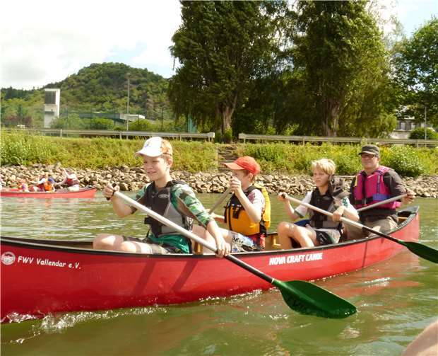 Kanadierfahren beim FWV Vallendar.Privat