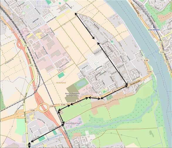 Kanalbauarbeiten in Sinzig machten eine Umplanung der Radstrecke nötig.privat
