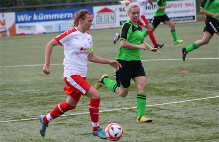 Kapitän Annika Bertel trieb die Merler Elf immer wieder an. privat