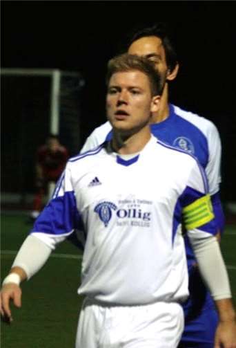 Kapitän Moritz Pies ging wieder einmal mit gutem Beispiel voran.