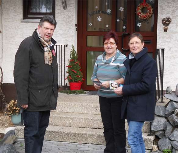 Karin Küsel-Ferber (rechts) stellte sich den Wählern vor. privat