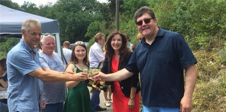 Karl Friedrich Merz, Christoph Keul, Jessica Gotttsauner, Marion Krätz und Udo Rau.privat