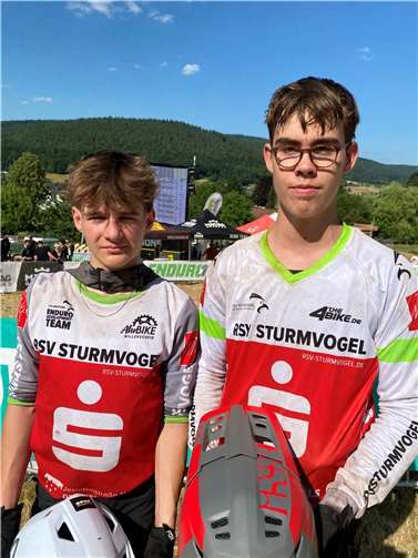 Karl Loy (l.) und Aurel Heimermann.  Foto: Uwe Zimmer