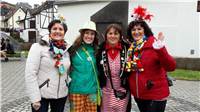 Karneval am 23.02.2020 in Niederbreitbach: Carina Rüth, Beatrix Stüber, Renate K...