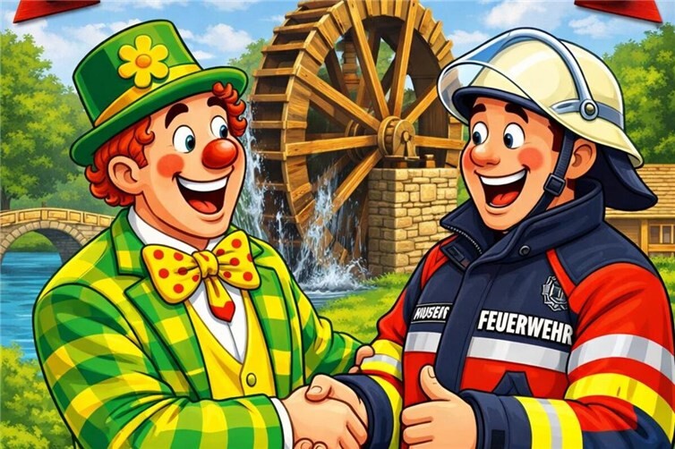 Karnevalisten und Feuerwehr agieren Hand in Hand fürs Parkfest.