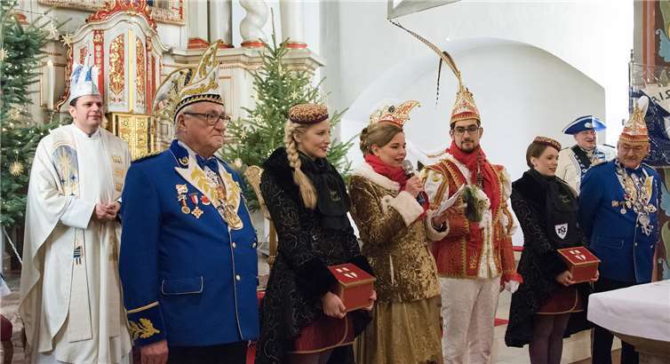 Karnevals-Gottesdienst mit Koblenzer Prinzenpaar in der Niederberger Kirche St. Pankratius.Werner Schäfer