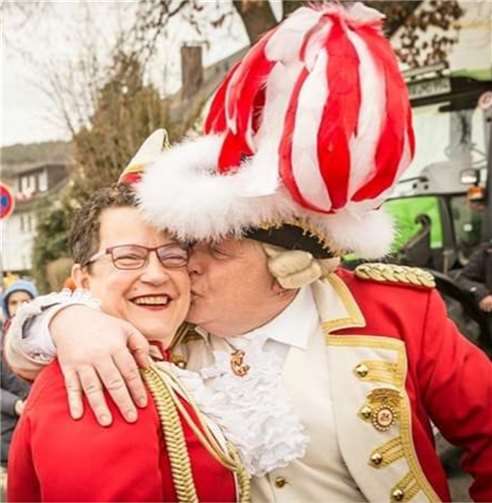 Karnevalsamstag 22.2 2020 vor dem Karnevalszug in Heimersheim