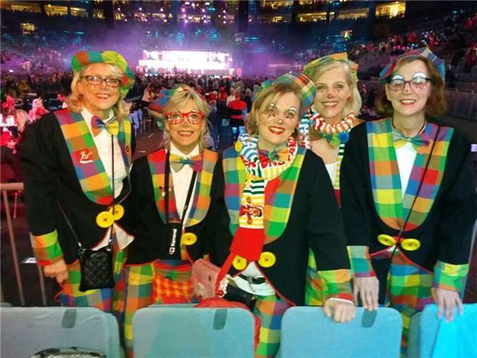 Karnevalsgrüppchen aus Bad Breisig im Januar 2017 in der Lanxess-Arena.