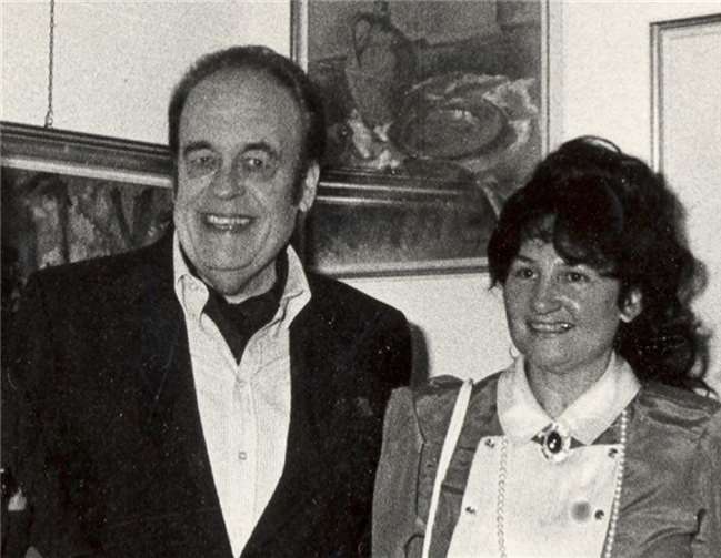 10. Todestag von Karris Elard Schmidt Karris Erhard mit Ehefrau Rolandy im Jahr 1986Stadtarchiv Lahnstein