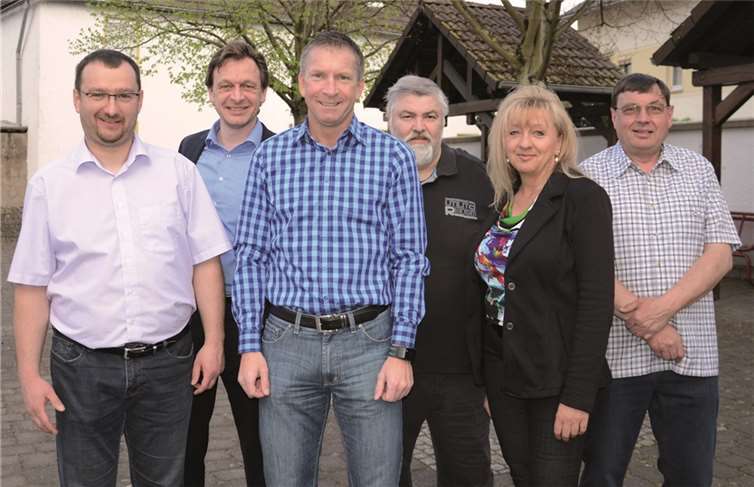 Karsten Hahn, Karsten Teine, Andreas Bomm, Jürgen Mohr, Eva Kessler und Alfred Urwer.