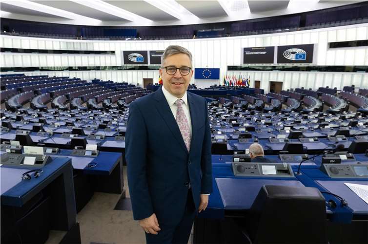 Karsten Lucke im Europäischen Parlament. Foto: Europäisches Parlament