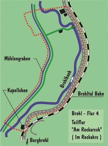 Kartenausschnitt - Lage der Teilflur „Am Reckarsch.“