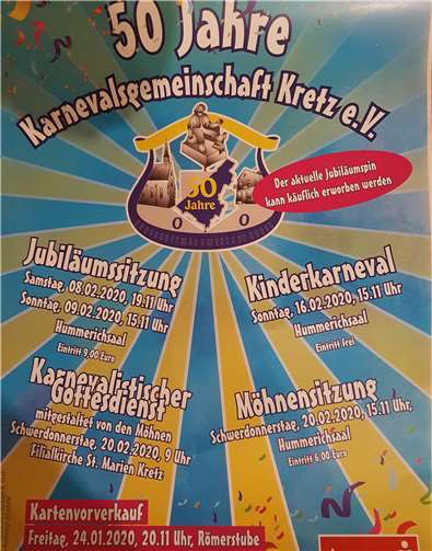 Kartenvorverkauf der KG Kretz startet am Freitag, 24. Januar. Foto: privat