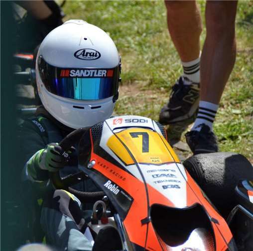 Mayener Kart-Talent Robin Hennerici feiert Doppel-Podium in Oppenrod Kartpilot Robin Hennerici vom AC Mayen. Foto: Hennerici Motorsport