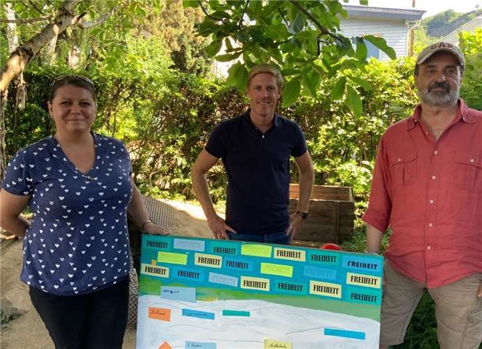 Kasia Bartoschek, Christoph Schmitt (Mitte) und Lothar Knothe