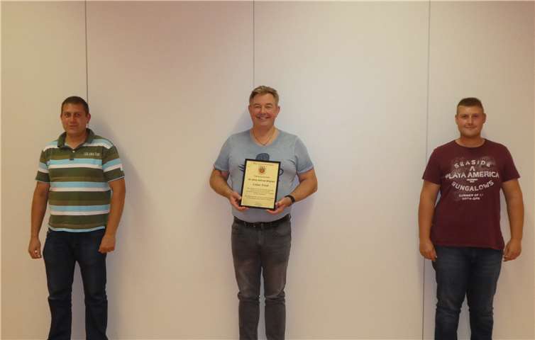 Kassenwart Stephan Stroh, 1. Vorsitzender Frank Wilkening und 2. Vorsitzender Tobias Scholl. Foto: privat