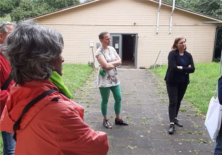 Katharina Binz, MdL, und Stefani Jürries beim Termin in Kripp.Foto: privat