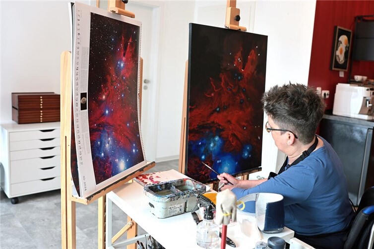 Katja Kerschgens bei der Arbeit.