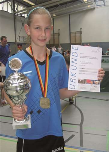 Katrin Drysch legte mit ihrem Sieg gegen Franziska Schmitz den Grundstein für den späteren Medaillengewinn ihrer Mannschaft. privat