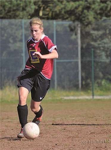 Katrin Hastenrath bei einer Offensivaktion.privat