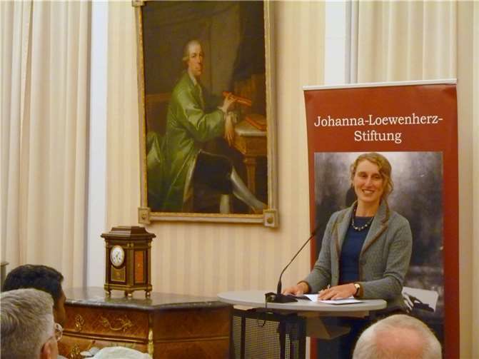 Katrin Pütz bei ihrer Dankesrede.