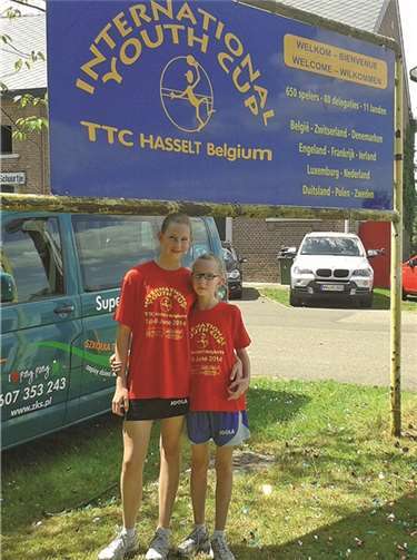 Katrin und Simone Drysch können stolz auf ihre Leistungen beim International Youth Cup in Hasselt sein.  Privat