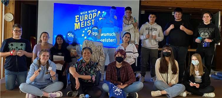 Kein Fußball, sondern Europa stand für die 9. Jahrgangsstufe des Gymnasium im Kannenbäckerland auf dem Stundenplan. Foto: privat