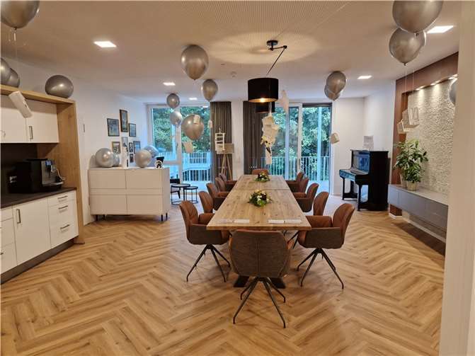 Keine Krankenhaus-Atmosphäre: Der Essraum