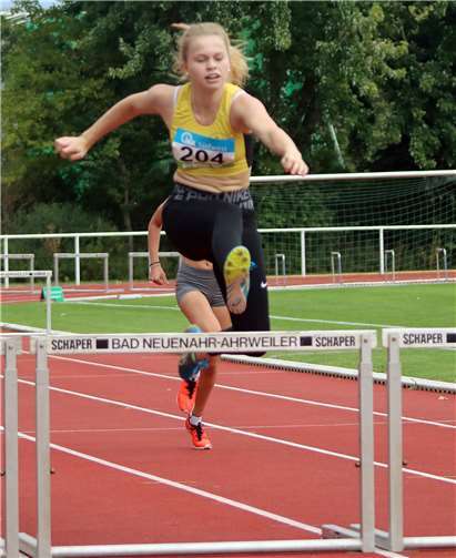Keiner sprintete schneller über die 300 m Hürden als Barbara Schulze-Frieling. VfL Waldbreitbach