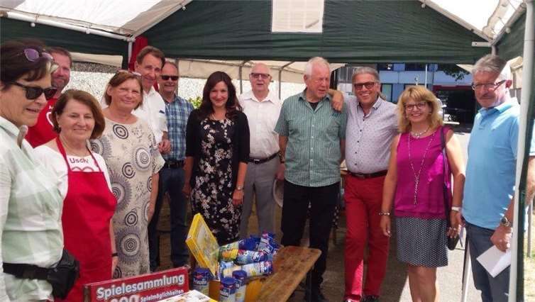 Kekse und Spiele hatte die CDU im Gepäck. privat