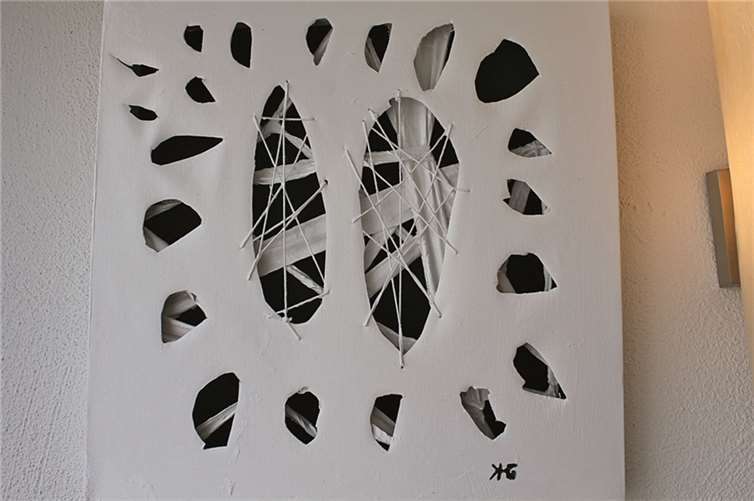 Kellmann sieht seine Kunst als „Mischung aus Bild und Objekt“.