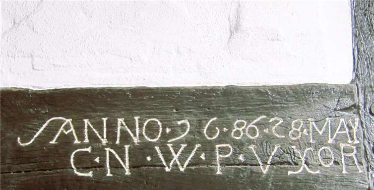 Kerner Haus Inschrift. Foto: Klaus Peter Scholz