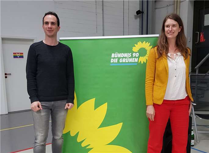 Kevin Lenz und Susanne Haller sind Kandidat und B-Kandidatin der Grünen im Kreis Neuwied.Foto:Bündnis90/Die Grünen