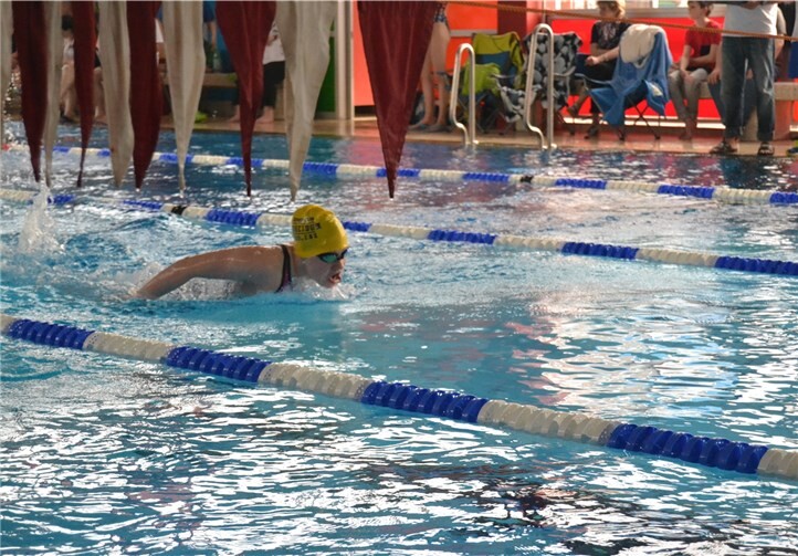 Kim Maren Mayer auf ihrer Paradestrecke Schmetterling.privat
