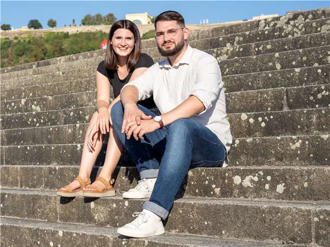 Kim Theisen und Christopher Bündgen.  Foto: privat