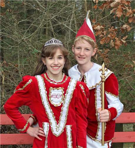 Kindenprinzenpaar Tillmann I (Möseler) und Lena I (Heinrichs).