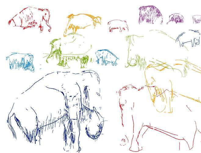 Kinder bis 12 Jahre sind aufgerufen, ein Mammut zu kreieren.Quelle: Monrepos