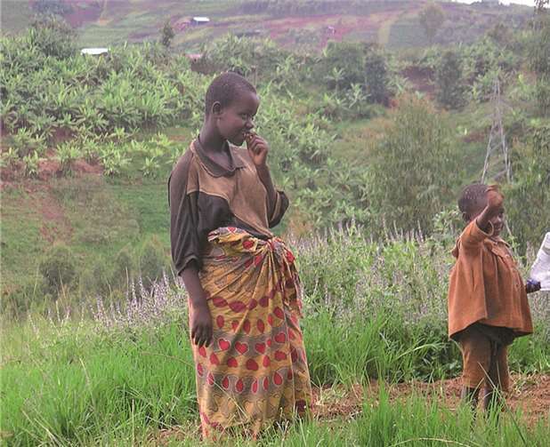 Kinder in Ruanda. Sander