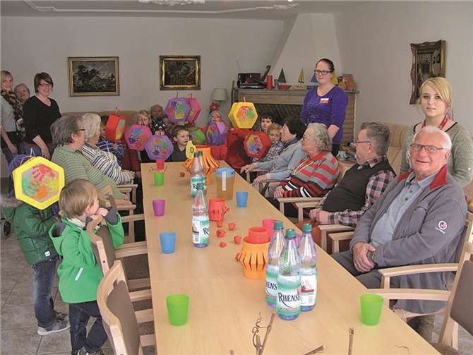 Kinder und Senioren freuten sich gemeinsam feiern zu können.Privat