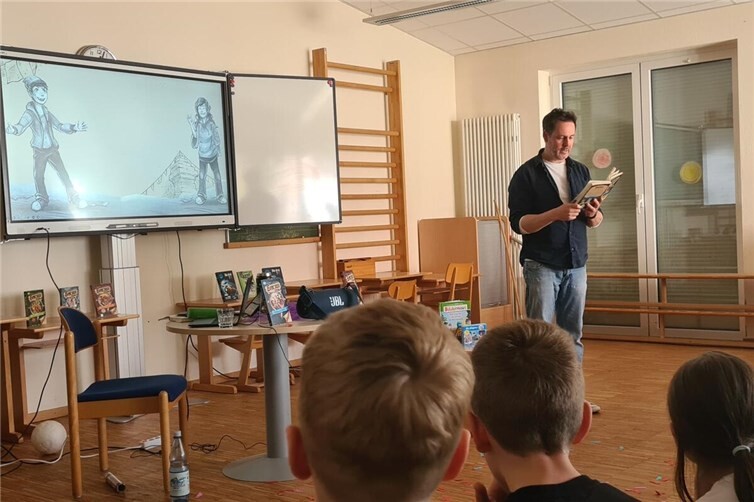 Kinderbuchautor Björn Berenz in Aktion