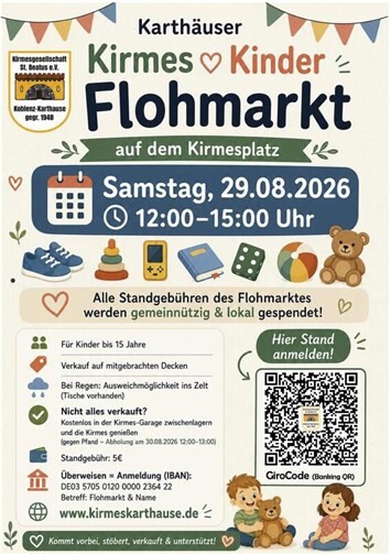 Kinderflohmarkt Flyer 2026