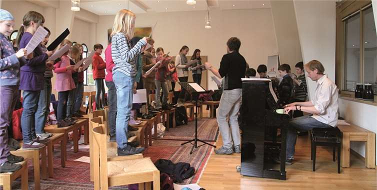 Kinderliedtag in der Pallottikirche. privat