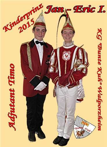 Kinderprinz Jan-Eric I. Wittkopf mit Adjutant Timo Vellage.privat